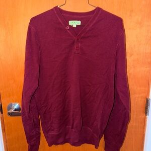 The Rail V-Neck Burgundy Sweater